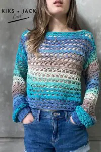 Coral Bay Crochet Mesh Net Top Free Pattern