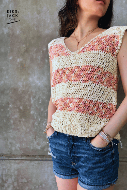 Summer Crochet Vest Free Pattern