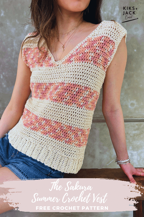 Summer Crochet Vest Free Pattern