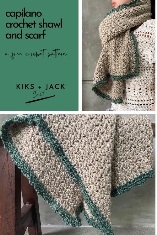 Oversized Cozy Crochet Shawl and Scarf