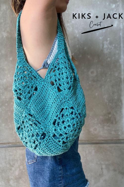 Easy Granny Square Crochet Bag