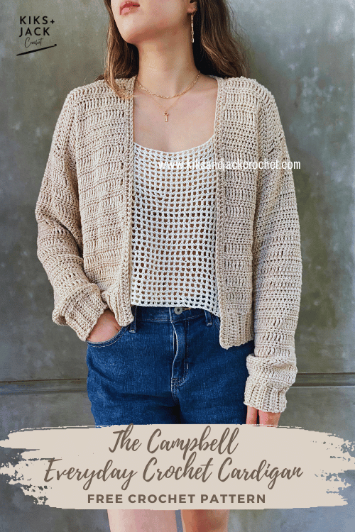 Crochet short cardigan best sale