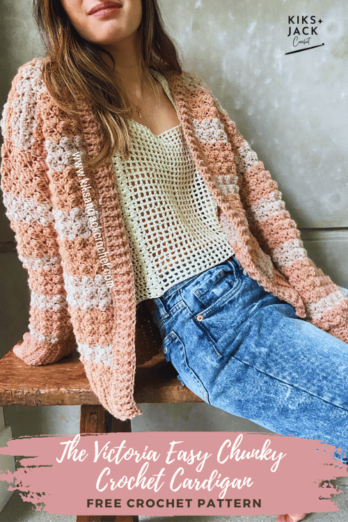 Easy Chunky Crochet Cardigan Free Pattern