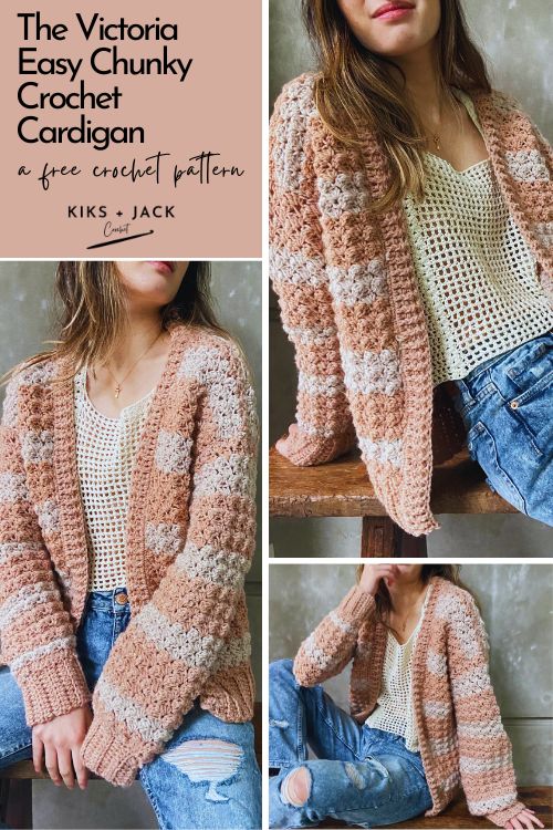 Easy Crochet Cardigan Pattern Free for beginners