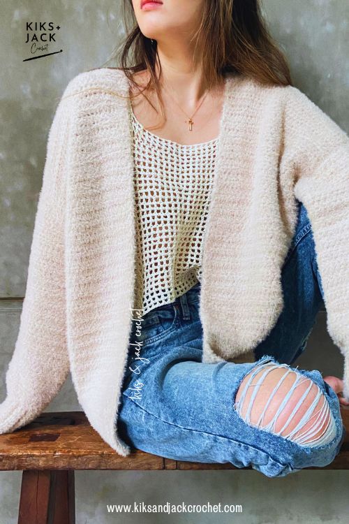 Banbury Oversized Drape Crochet Cardigan Free Pattern