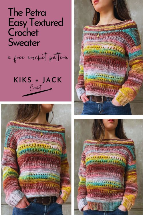 Super Slouchy Crochet Sweater Pattern, Cozy Comfy Crocheted Sweater Pattern  With Instructions for Sizes Small, Medium, Large, XL, 2X and 3X -   Canada