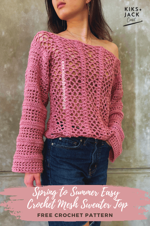 Spring to Summer Light Mesh Crochet Top Free Pattern