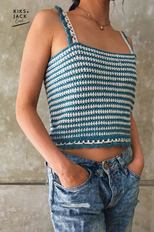 The Laced Manley Beginner Crochet Crop Top Free Pattern