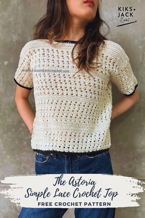 The Astoria Simple Lace Crochet Top Free Pattern