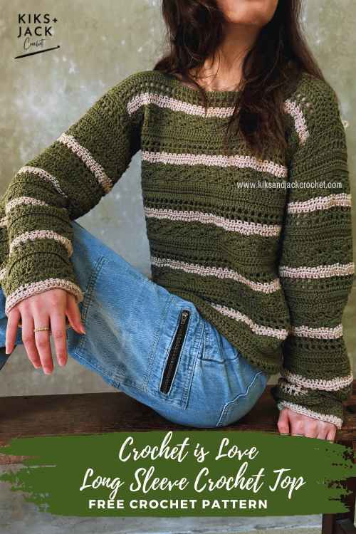 Focus on the Love Long Sleeve Crochet Top Free Pattern