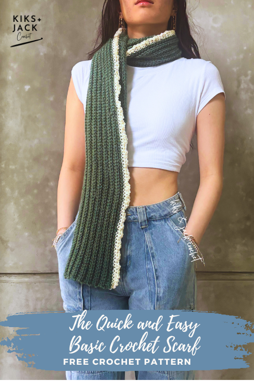 The Quick and Easy Basic Crochet Scarf Free Pattern