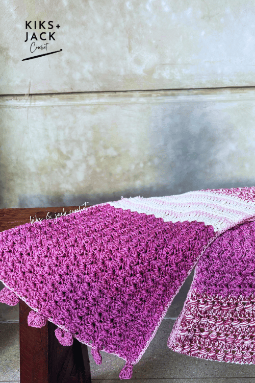 Valentines Easy Oversized Crochet Blanket Scarf Free Pattern