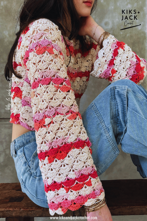 Iwona Easy Crochet Lace Top Free Pattern
