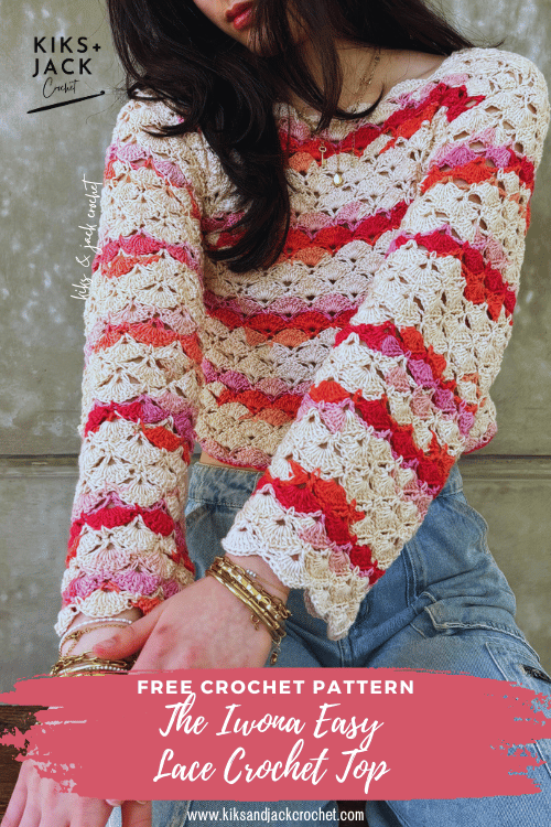Iwona Easy Lace Crochet Top Free Pattern