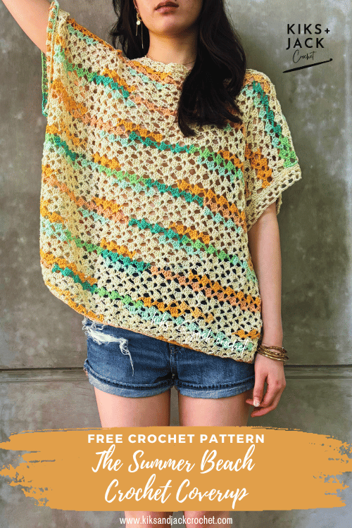 Summer Beach Crochet Cover Up Top Free Pattern