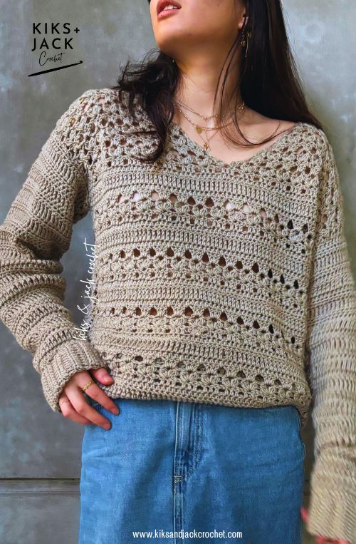 Cozy Fall Crochet Pullover Sweater Free Pattern