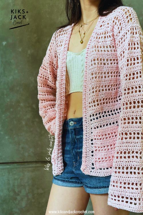 Flowy Mesh Crochet Cardigan Free Pattern