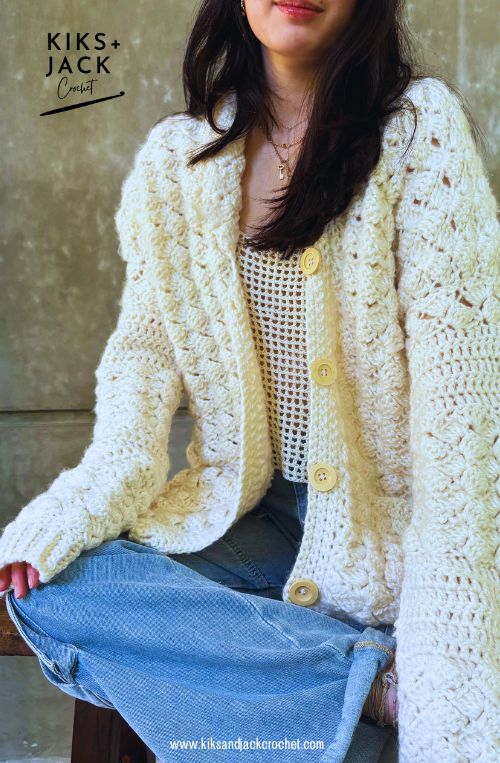 The "Better than a Blanket" Chunky Crochet Cardigan Free Pattern