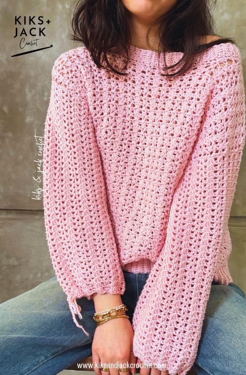 The Everyday Happy Place Crochet Sweater