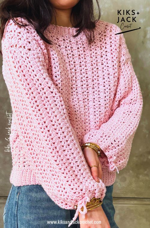 The Everyday Happy Place Crochet Sweater